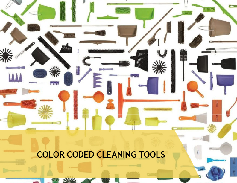 Color Coded Cleaning Tools